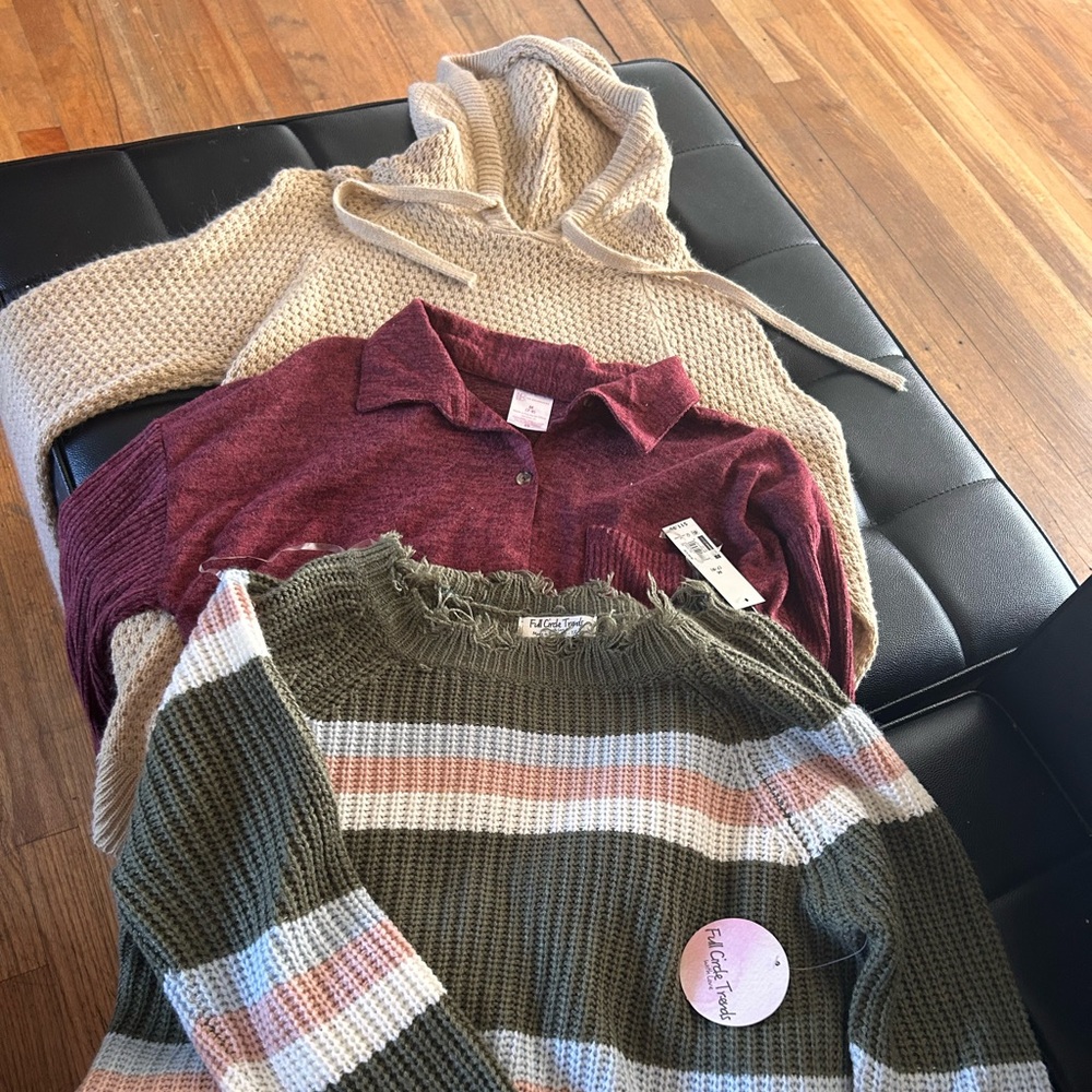 3 Brand new Sweaters